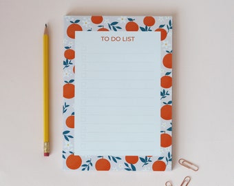 Oranges To-Do List Fruit Notepad