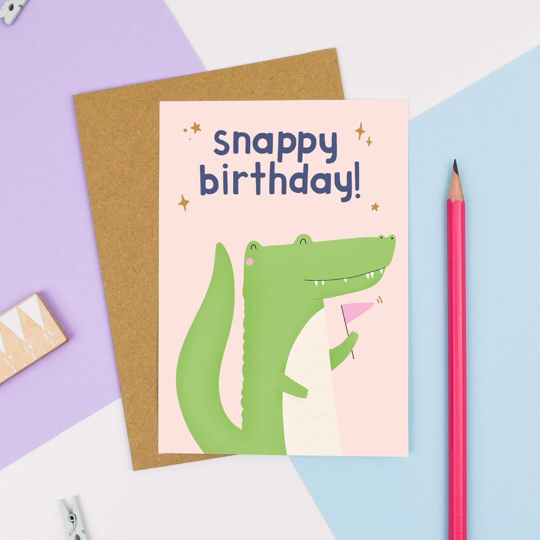Snappy Card Snappy Birthday! Card - Etsy