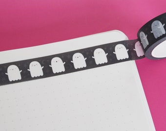 Black Ghost Halloween Washi Tape