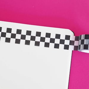 Black & White Checkerboard Washi Tape