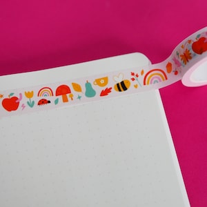 Colourful Autumn Insects Rainbow Washi Tape
