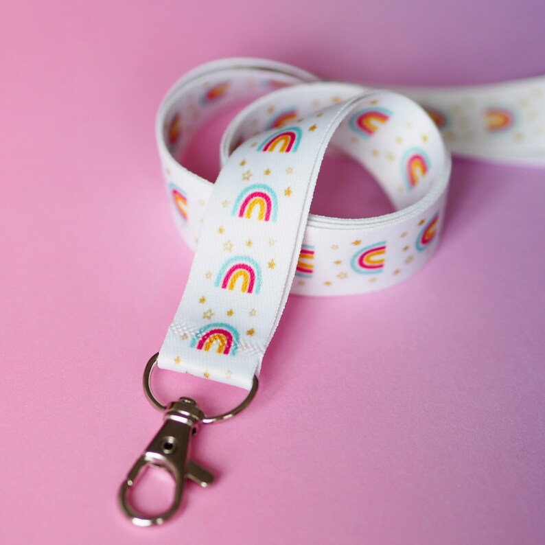 ON SALE: Rainbows and Stars Lanyard image 1