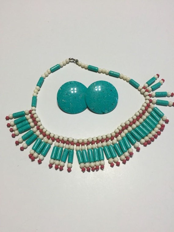 Vintage Tribal Native American Boho Speckled Luci… - image 2