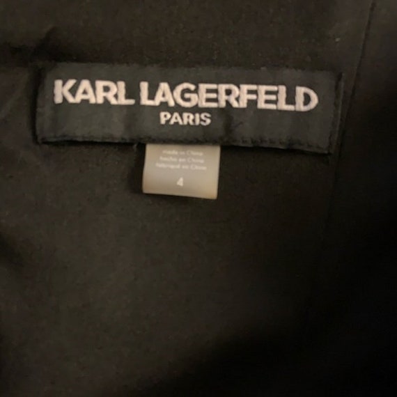 Vintage 90s KARL LAGERFELD Little Black Dress Sle… - image 6