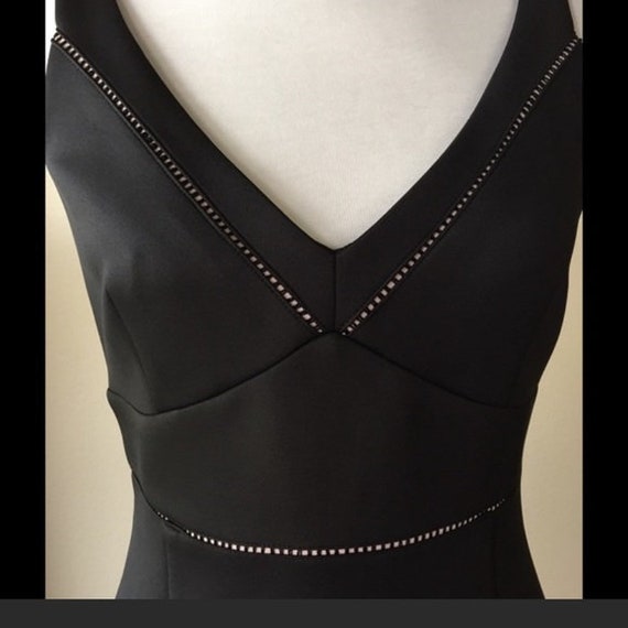 Vintage 90s KARL LAGERFELD Little Black Dress Sle… - image 3