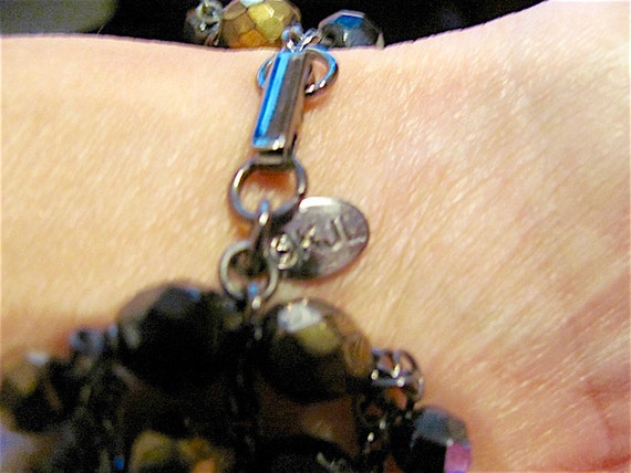 Vtg. KENNETH LANE KJL Signed Austrian Crystals Bl… - image 5