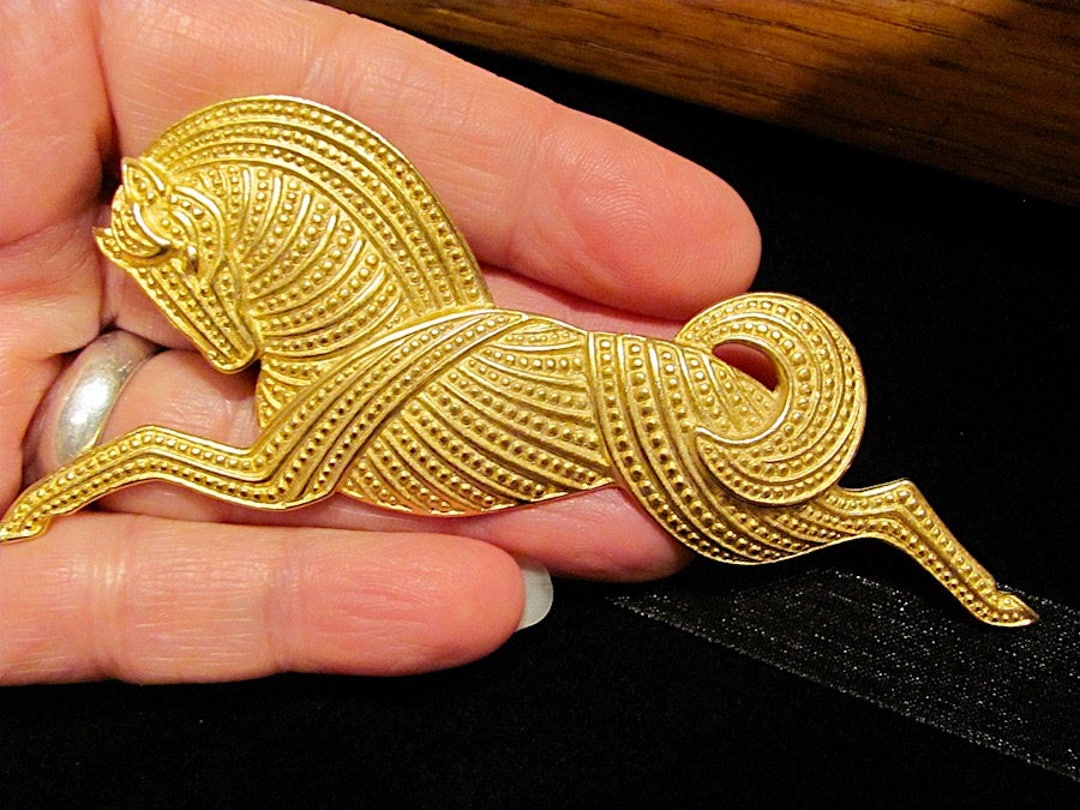 ロンハーマン　Horse Brooch Don't Miss Out-Buy Vintage JJ Horse Brooch with Chain Tail