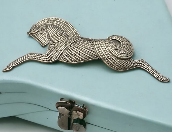 Rare Vintage JJ 1988 Signed JONETTE Large Egyptian Revival