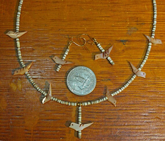 Native American Extremely Rare Complately Hand Carved Vintage Santo Domingo Fetish Necklace Native American Extremely Rare Complately Hand Carved Vintage Santo Domingo Fetish Necklace