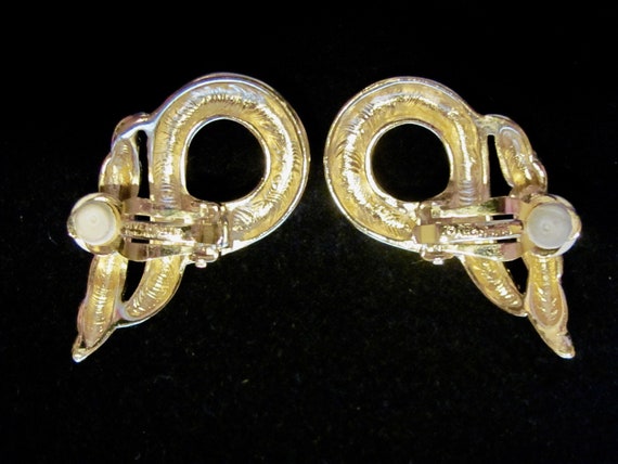 Vintage GIVENCHY Designer Signed 80's Gold Tone Angel Wing Vintage GIVENCHY Designer Signed 80's Gold Tone Angel Wing