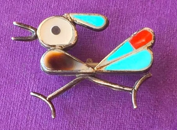 Massive Vintage Native American Zuni Turquoise Inlay Sterling Silver Tree Pendant Pin Massive Vintage Native American Zuni Turquoise Inlay Sterling Silver Tree Pendant Pin