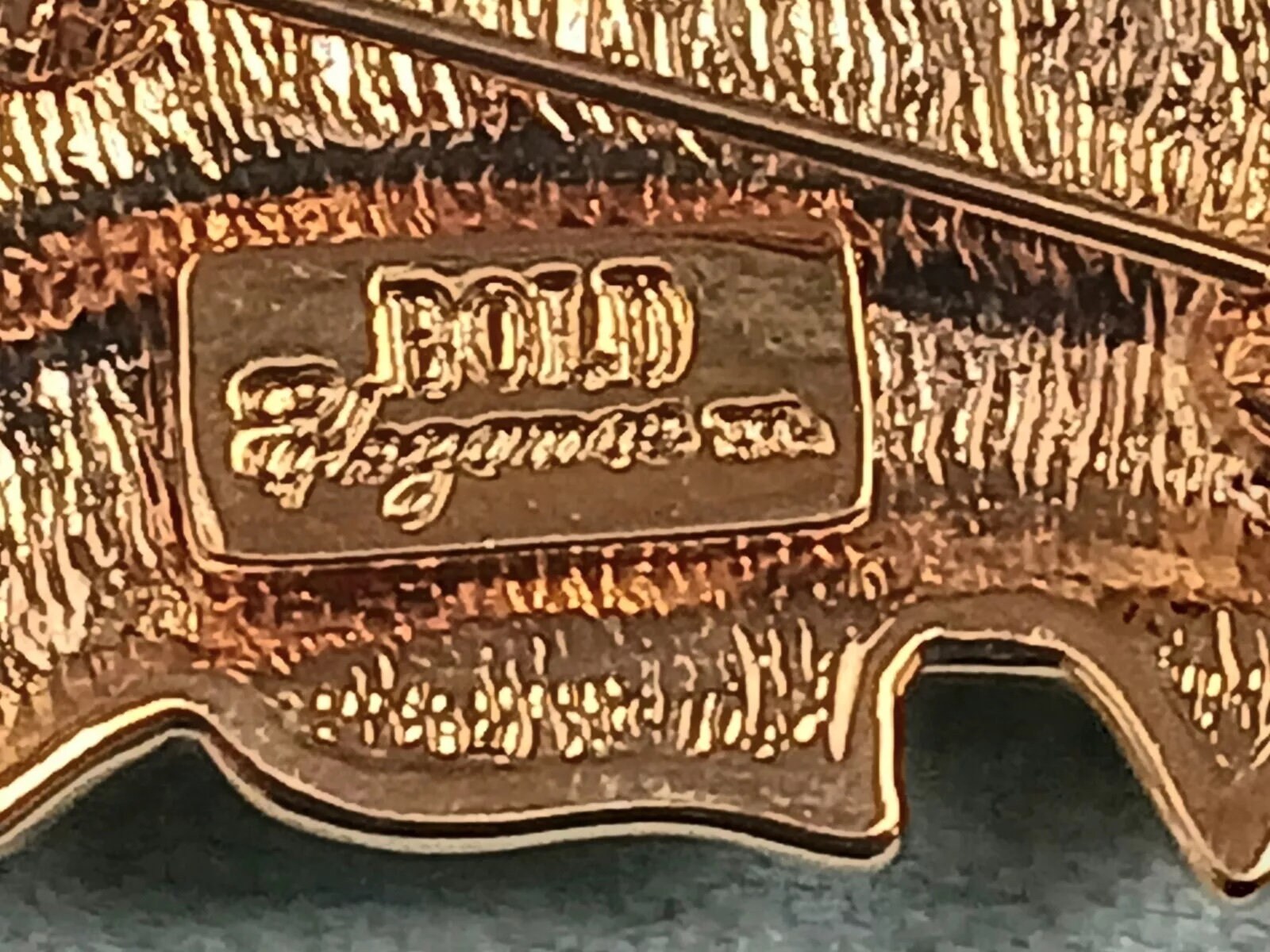 Vintage BOLD ELEGANCE Signed Gold Plated Figural Sailfish
