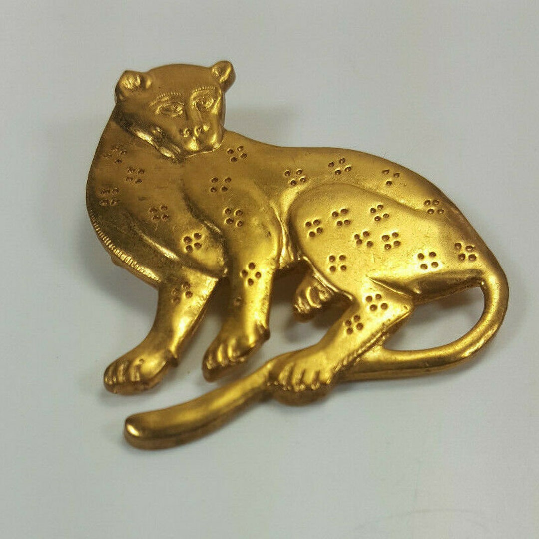 Retired MMA Metropolitan Museum Of Art Signed Figural Leopard Cat