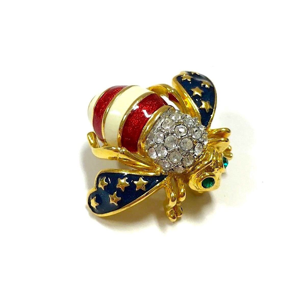 ☆蜂ブローチ：ヒョウ柄・Joan Rivers ClassicsCollection