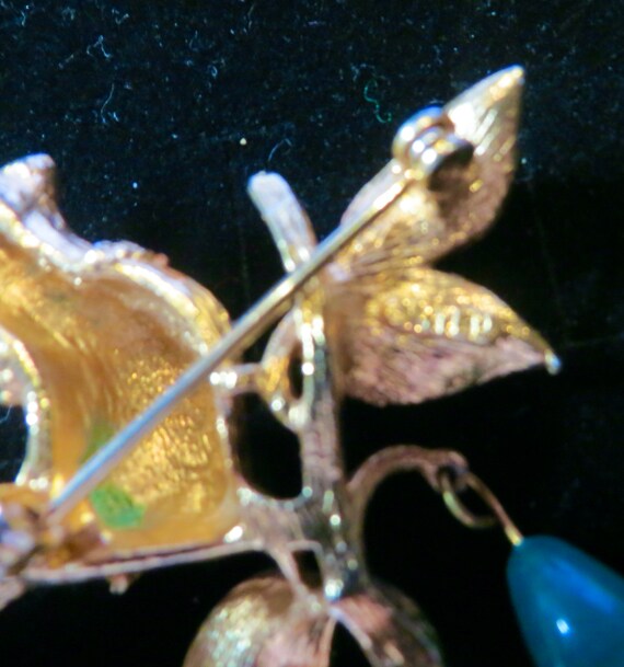 MYLU Signed Partridge In A Pear Tree Textured Gol… - image 5