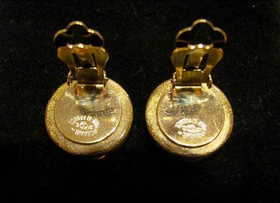 CHANEL, Jewelry, Chanel No 9 Rhinestone Hoop Gold Plated Cc Coco Dangle  Drop Pierced Earrings