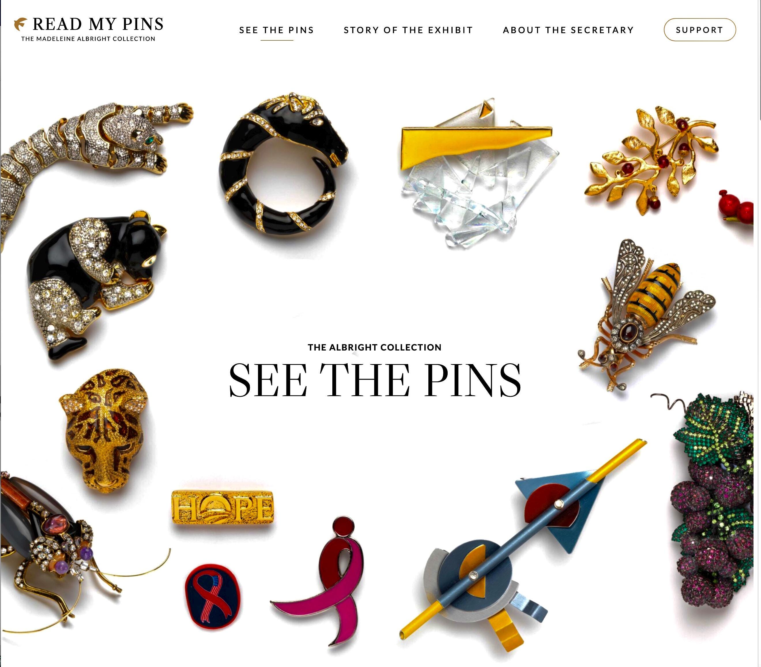 Jewelry Madeleine Albright Brooches Albright Brooches READ MY PINS