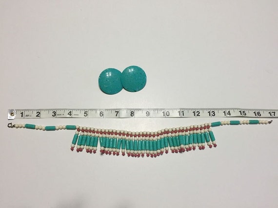 Vintage Tribal Native American Boho Speckled Luci… - image 5