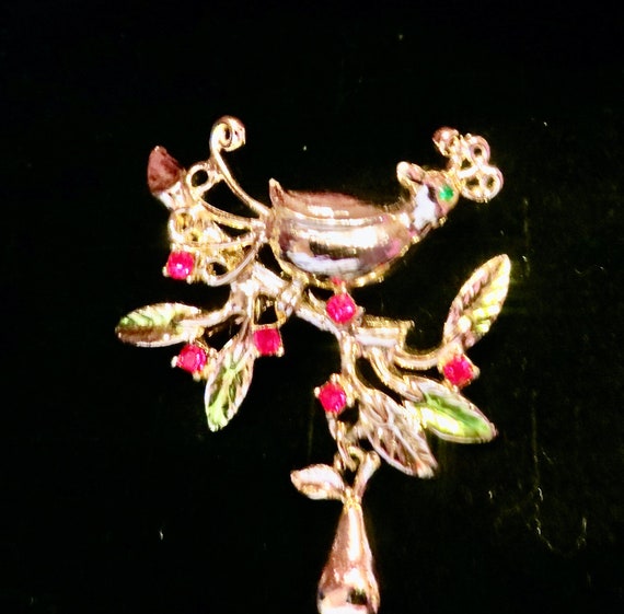 TANCER II Signed Silver Partridge In A Pear Tree … - image 3