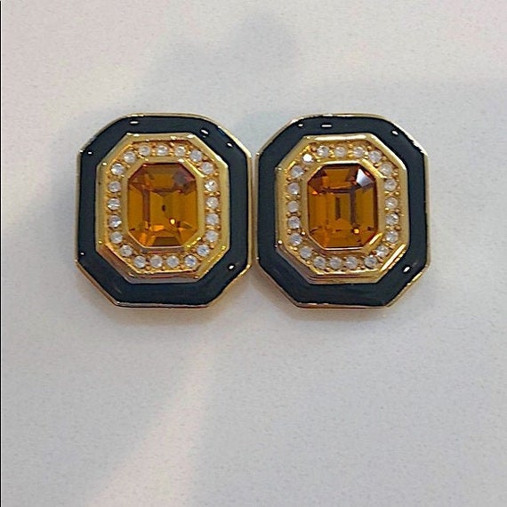 Christian dior vintage clip on earrings clearance