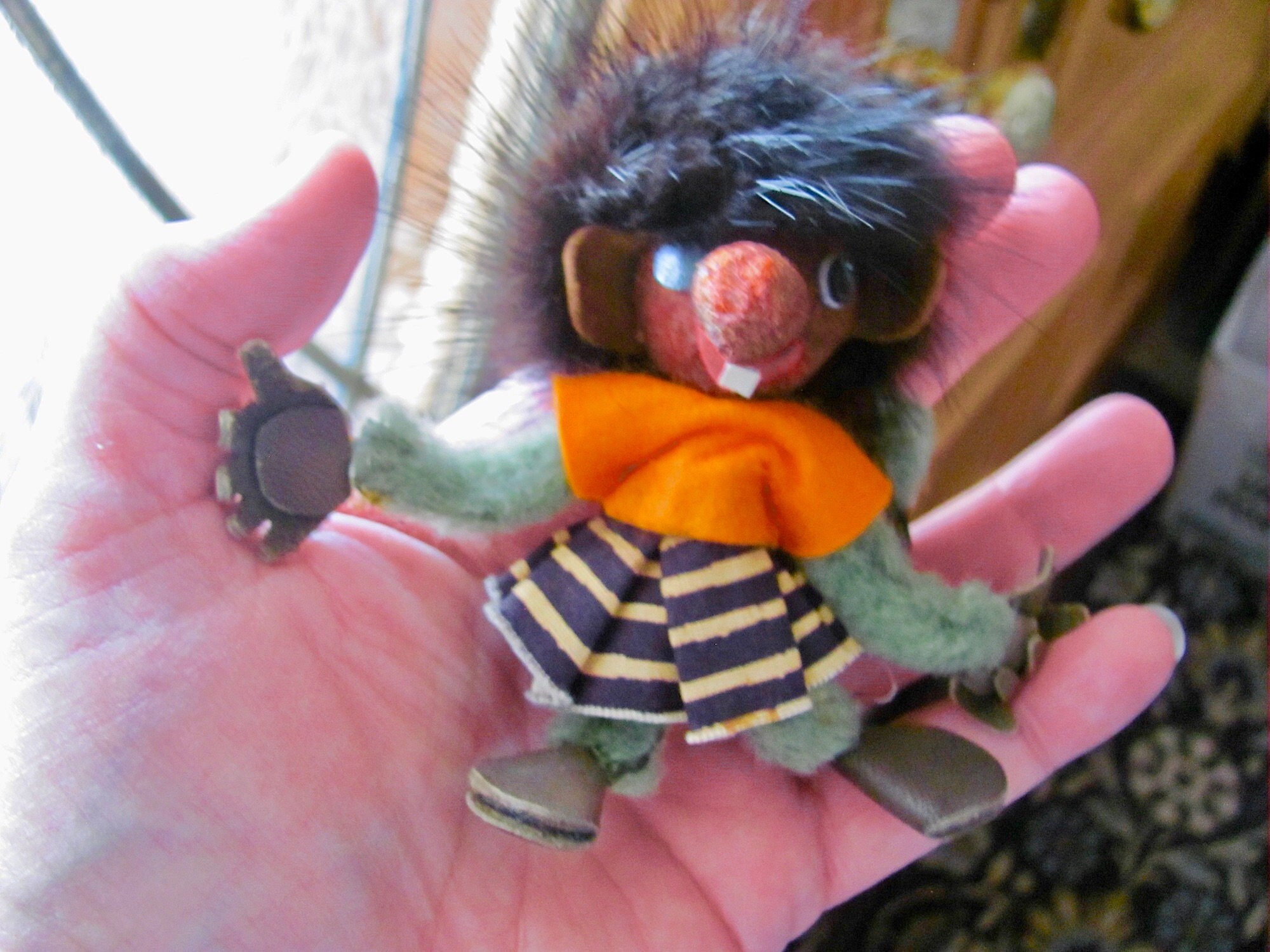 Rare ATELIER FAUNI Fantasia Finland Handmade Troll Nipi Faunitroll