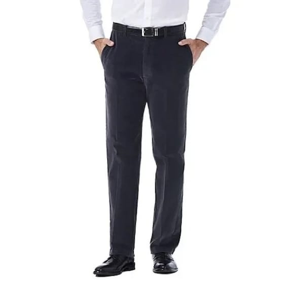 NEW! 4 Pair HAGGAR Cotton Flat Front Khaki Pants … - image 2