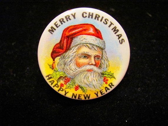 Vintage 40's Advertising Santa Claus Celluloid 1 … - image 1