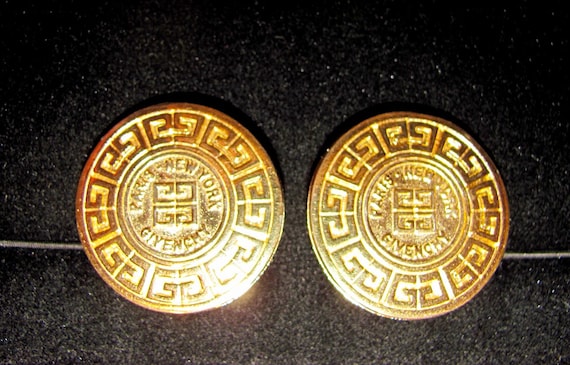 Authentic Classic GIVENCHY Signed Large Gold Tone… - image 6