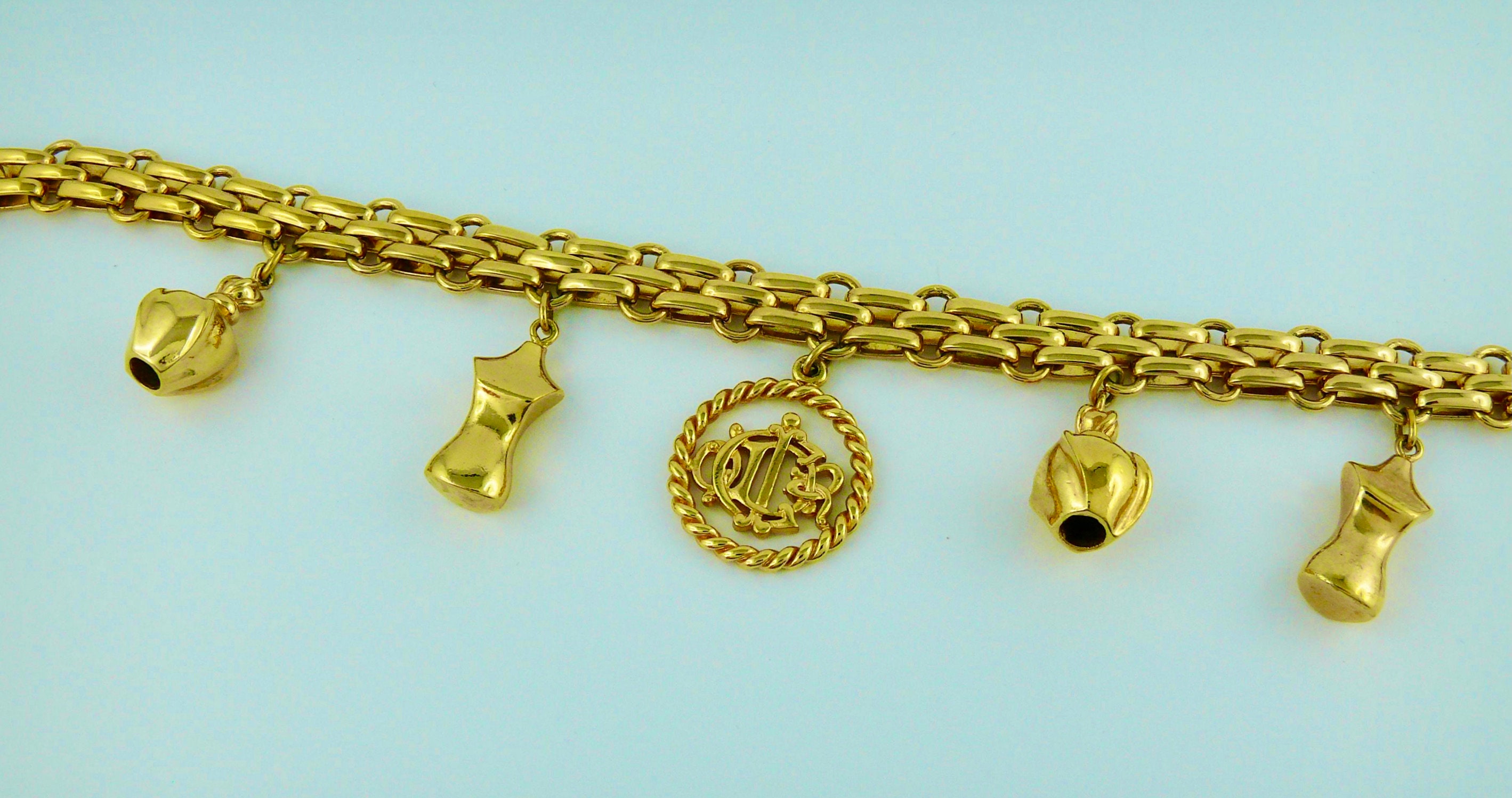 DIOR☆ Brass necklace with iconic charms DIOR☆ Brass necklace with iconic charms Dior Brass Necklace