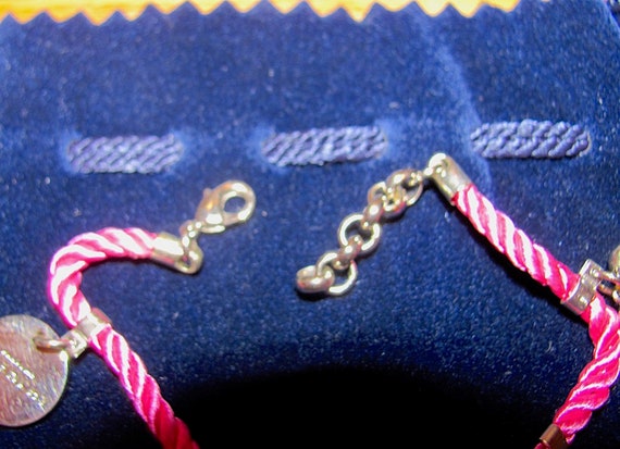 Vintage GIVENCHY 80's Pink Cord Multi Silver Tone… - image 5