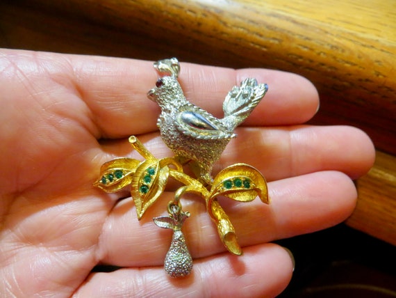 TANCER II Signed Partridge In A Pear Tree Texture… - image 6