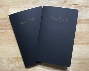 Blank Notebook - Handcrafted Stapled Notepad - Cahier Notepad