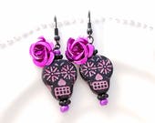 Day of the Dead Sugar Skull Earrings