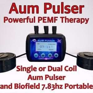 Aum Pulser PEMF Therapy: Single/Dual Coil and Biofield Portable 7.83hz Schumann Resonance Generator