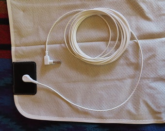 Earthing Pad Grounding Mat ORGANIC COTTON and Silver. Soft, Natural, Not Synthetic!
