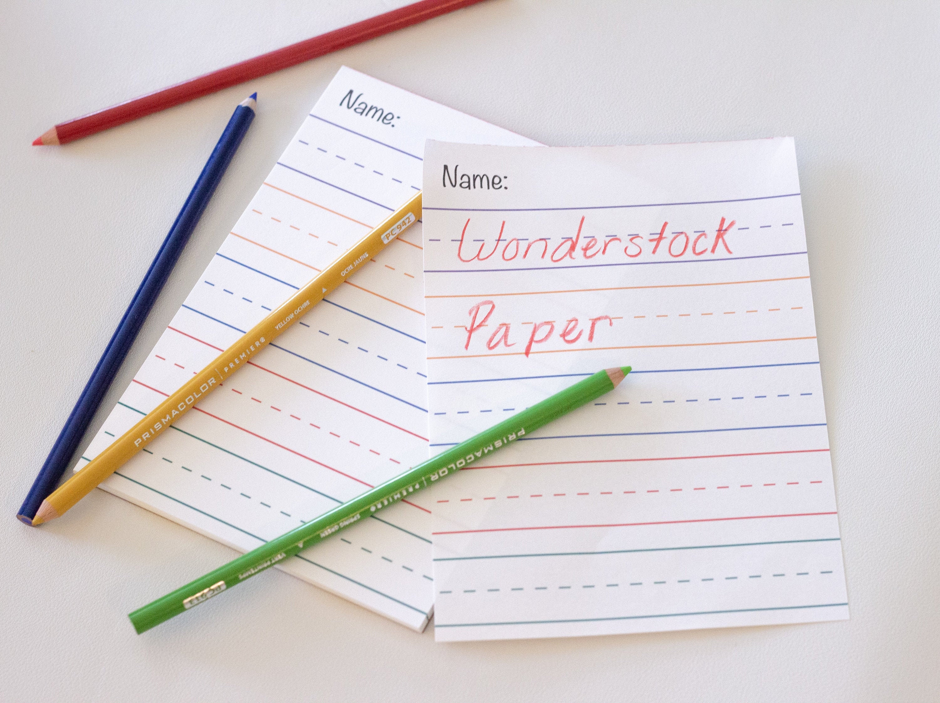 Kids Writing Paper Kids Writing Practice Notepad Alphabet | Etsy