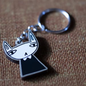 Angry Cat Keychain -  Norway
