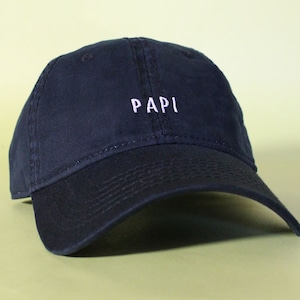 NEW Papi Baseball Hat Dad Hat Low Profile White Pink Black Casquette Embroidered Unisex Adjustable Strap Back Baseball Cap