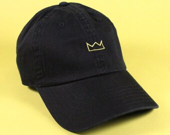 Gold Crown Baseball Hat Dad Hat Low 