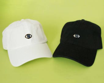 New Third Eye Baseball Hat Dad Hat Eye of God and White Pink Black Khaki Green Embroidered Dad Cap Adjustable Back Baseball Cap Hamsa