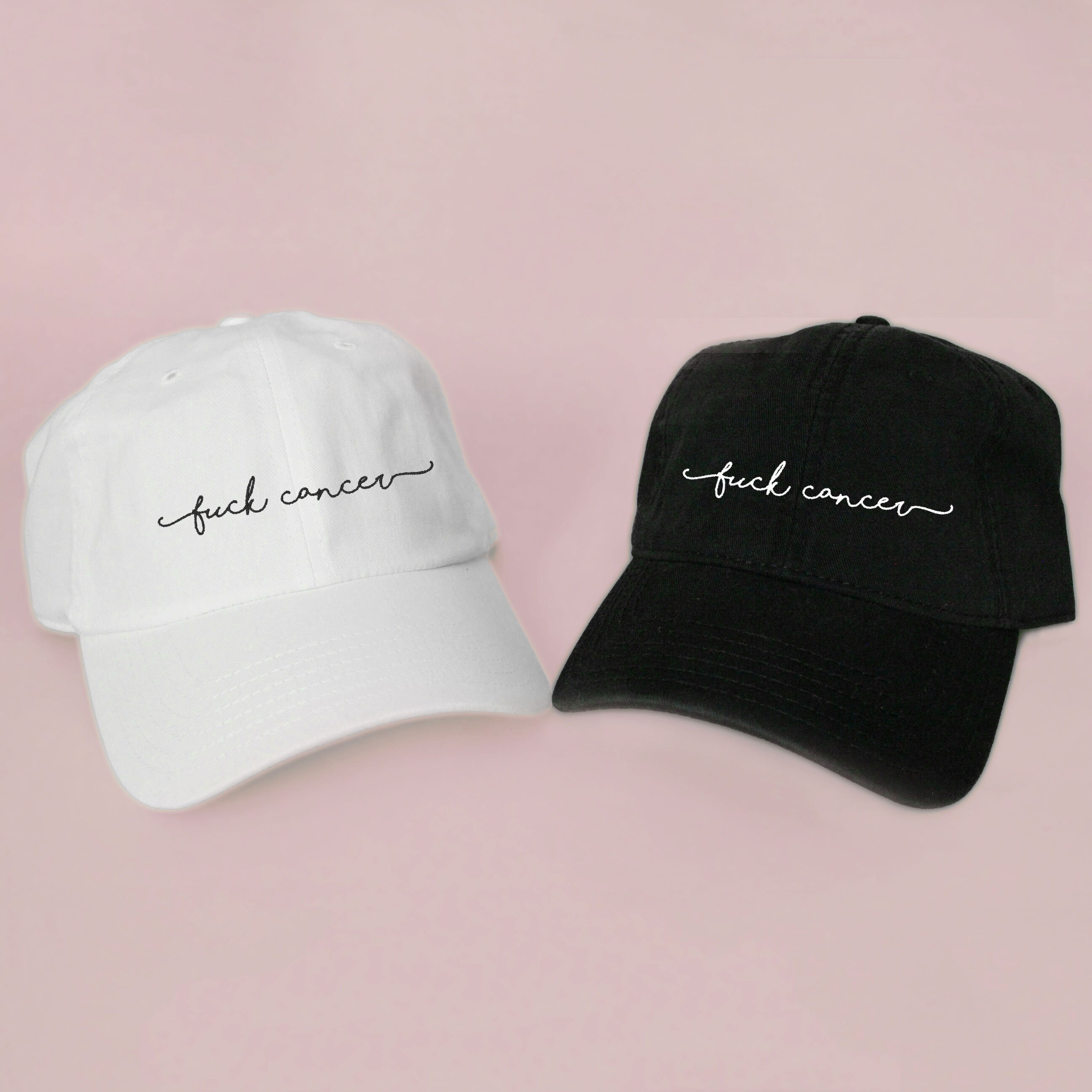 Fuck Cancer Baseball Hat Dad Hat Low 