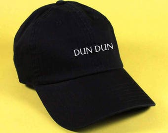 new DUN DUN Baseball Hat Dad Hat White Pink Black Embroidered Unisex Adjustable Strap Back Baseball Cap dad cap