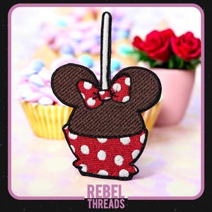 Minnie Maus Apfel Aufnäher