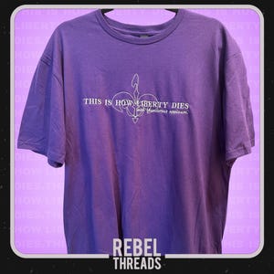 Padmé Amidala-T-shirt &#39;This Is How Liberty Dies&#39; geborduurd – Naboo-embleem