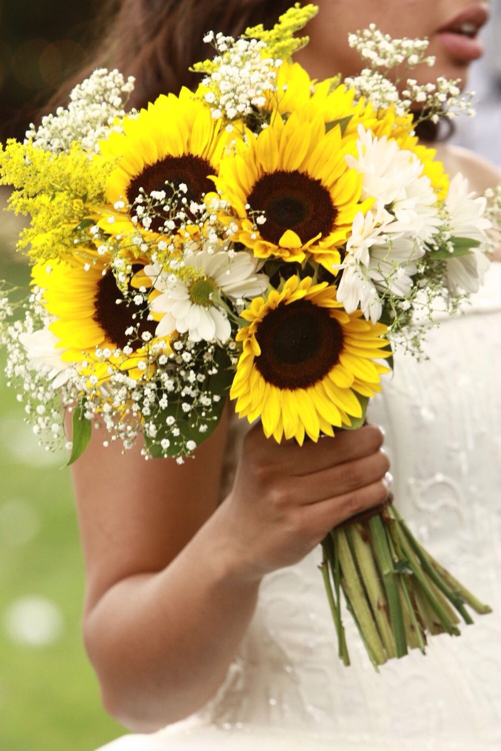 Sunflower Bridal Bouquet Sunflower And Gerbera Daisy Bridal Etsy