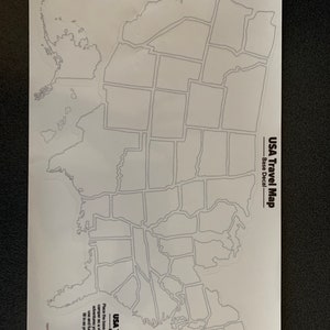 USA Decal Sticker Travel Map for RV's and Campers image 2