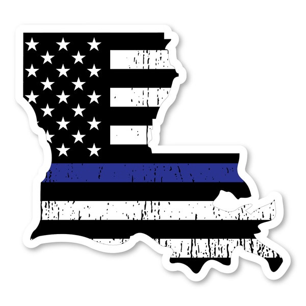 State of Louisiana Thin Blue Line Decal