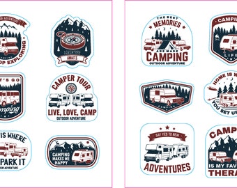 Camping Themed Stickers