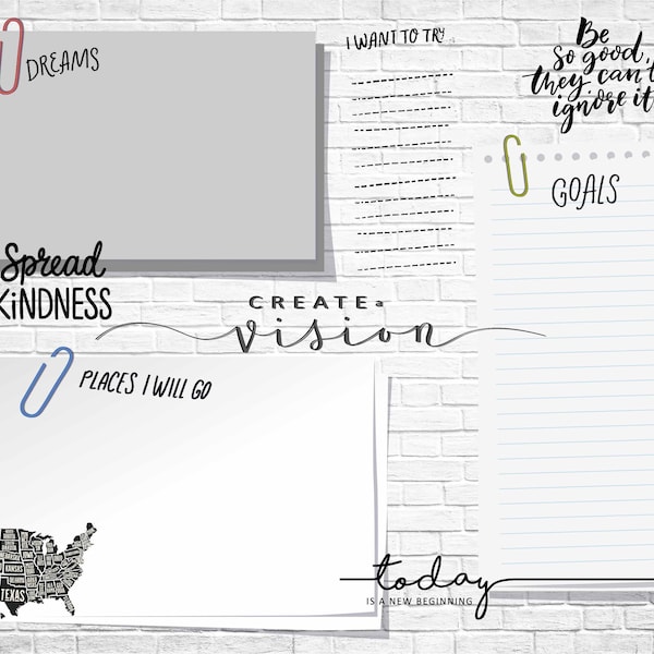 Dry Erase Vision Board Etsy