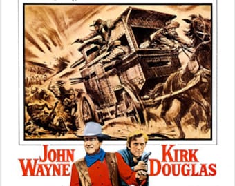 Retro Kunst Dekorativ The War Wagon 1967 American Western Film Film Poster